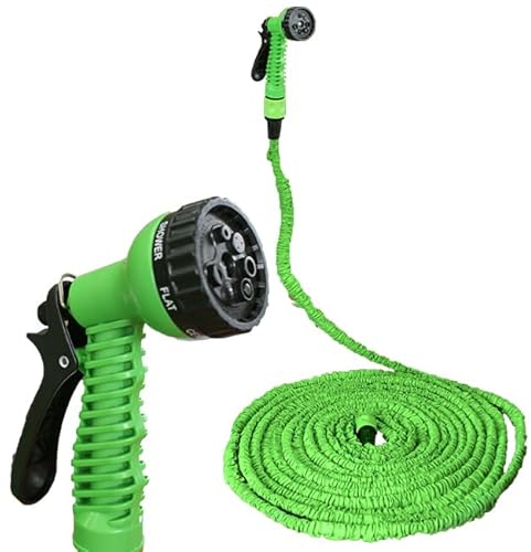 Flexibler Gartenschlauch Flexi Wasserschlauch dehnbarSchlauch Klickanschluss 22m