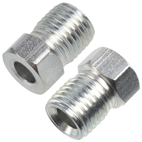 AERZETIX - C74367 - Juego de 2 Tuercas-racores macho 3/8 x 24 UNF para manguera de freno - diámetro interior 5mm