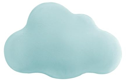 Kuschelkissen Kinder Wolkenkissen, Weiches Dekokissen für Baby- & Kinderzimmer für Mädchen & Jungen - Plüsch Kissen Dekokissen für Kinderzimmer Schlafzimmer Deko (Cyan)