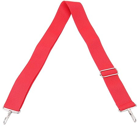 Roter Trommelgurt Wg02 mit Metallhaken für Handtrommel und Djembe | Nylonband, Verstellbare Länge, für Marsch und Parade, für Kinder Geeignet