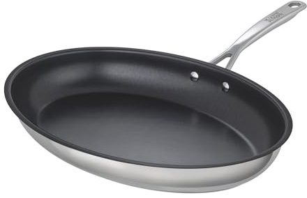 KUHN RIKON Allround Fischpfanne Oval 36x25 cm - Induktion Bratpfanne