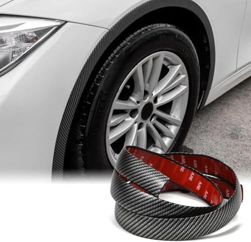 DALIUZEHUI 4 Pièces Élargisseurs d'ailes de Voiture pour Toyota Verso/Yaris 3 (III) XP13, Bande de Passage de Roue Ailes D'Extension de Passage de Roue Protection,4 Pieces Carbon Fiber - 4cm