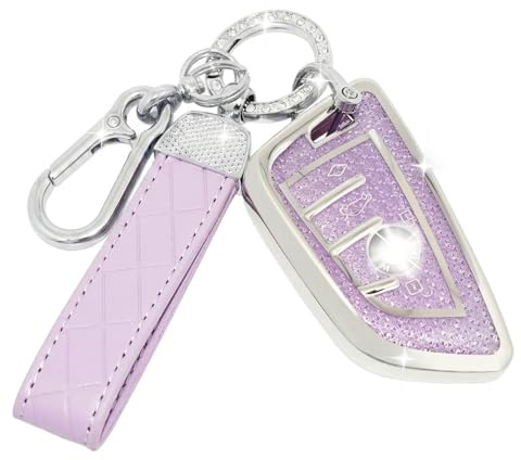 SparkleJoy Autoschlüssel Hülle Glitzer Kompatibel mit BMW Serie 1/2/3/4/5 1er 2er 3er 4er 5er X1 X2 X3 X4 X5 X6 F15 F16 F44 F45 F48 F49 F85 F86 Schlüssel, TPU Schutzhülle Cover - Smart Key