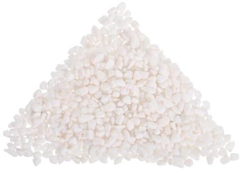 Toyvian Natural Decorative Sandstone Gravel for Aquarium and Terrarium 250g White Gravel Stones with Ecobalancing Properties for Indoor Plants and Craft Unique Landscape Designs