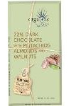 NIRVANA BELGIAN CHOCOLATES Organic Dark Chocolate Pistachio Walnut Almond, 3.5 OZ