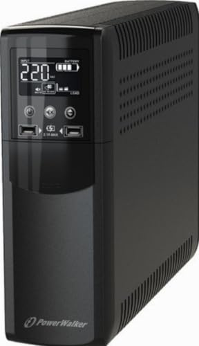 PowerWalker VI 1500 CSW FR UPS 1500VA/900W Line Interact, 10121119 (UPS 1500VA/900W Line Interact. Pure Sine Wave, HID Driver, USB Charging Ports)