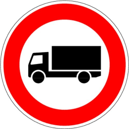LEMAX® Verkehrszeichen - Verbot für Kfz über 3,5 t, Zeichen 253, Ø600mm, Alu 2 mm, RA1 rot/weiß