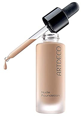 ARTDECO Nude Foundation - Flüssige, leichte Foundation für ein extra natürliches, gleichmäßiges Finish - 1 x 20 ml