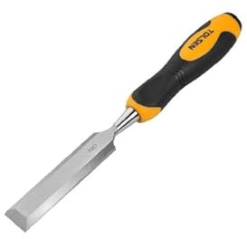 TOLSEN Formón para Madera Profesional [10mm / 3/8], Cincel de Carpintería con Hoja de Acero al Cromo Vanadio (CrV) y Mango Ergonómico Bi-Componente