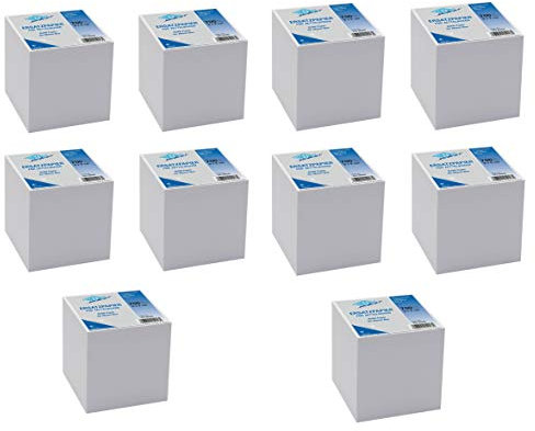 Wedo 27026500 Ersatzpapier (für Zettelbox, holzfrei, 9 x 9 cm, 700 Blatt) (10, weiß)
