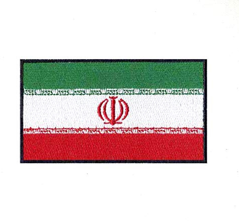 Iran National Country Flag Iron Sew on Embroidered Patch