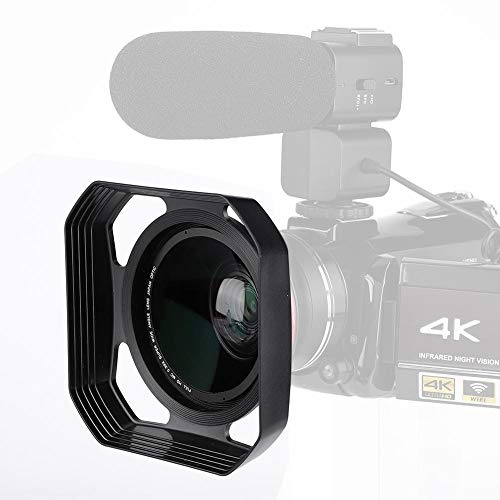 37mm-72mm Camera Lens Hood, Lens Hood Sun Shade/, Reduces Lens and Glare for Digital Video Camera and Camcorder