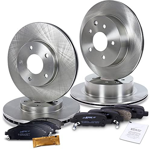ATEC Germany Kit de freinage incluant disques de frein avant Ø 280 mm | Compatible avec: NISSAN X-TRAIL I