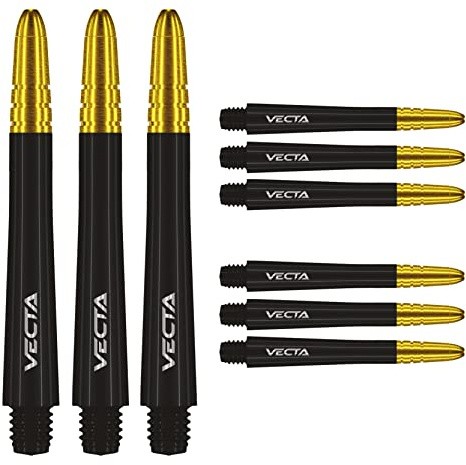 WINMAU Vecta Dartschäfte - 3 Sets pro Packung (insgesamt 9 Schäfte)