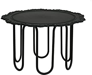 Kuchenständer ServierStänder Harzkuchen-Stand-Multi-Farb-Dessert-Tisch mit Metallbasis Mehrzwecknachmittags-Tee-Servierschale for Hochzeiten, Geburtstagsfeiern Tortenständer ( Color : Schwarz , Size :