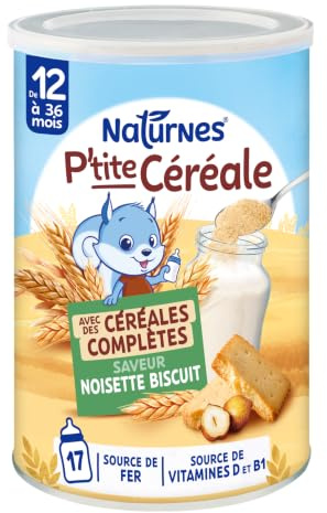 NaturNes - P’tite Céréale Noisette Biscuit 6 Mois Boite en Métal 1 x 415g