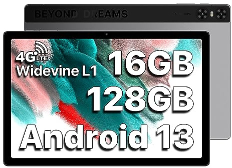 UMIDIGI A13 Tab 10.5 Zoll Tablet, 16GB(8+8)+128GB/1TB Android Tablets mit SIM Card Slot/Stift, 2K FHD Display, Octa-Core 2,0 GHz Prozessor, 13MP Kamera, 7500mAh Akku, GPS, GMS, OTG, Widevine L1