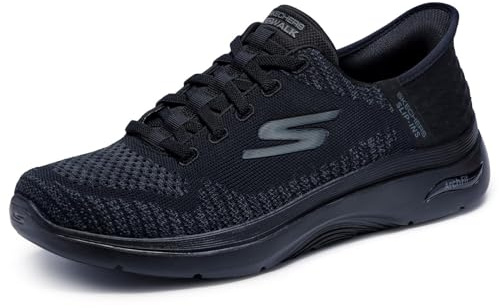 Skechers Men's Hands Free Slip-ins Go Walk Arch Fit 2.0 - Grand Select 2 Sneaker, Black/Black, 10 X-Wide