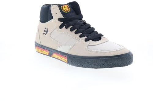 Etnies Screw Vulc X Santa Cruz Chaussures de skate montantes pour homme, blanc/noir, 45 EU