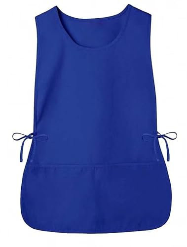 Schürze Für Frauen Männer Mit 2 Taschen - Malkittel Latzschürze Arbeitsweste Zum Kochen Küche Zeichnen Haare Schneiden Malen Koch BBQ Reinigung Gartenarbeit Pflege (1Stk,Blau)