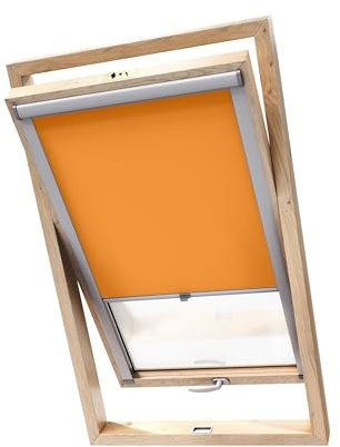 Stylo Tenda Oscurante Per Finestre Da Tetto – Per Finestre FAKRO - 100% Oscuramento - Alluminio Per Finestre FAKRO – Isolamento Termico – Protezione Solare - Arancione FAKRO 55/78