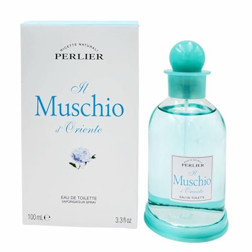 Perlier, Profumo Muschio Bianco d'Oriente Eau de Toilette 100 ml, Fragranza Intensa, Note Orientali Avvolgenti