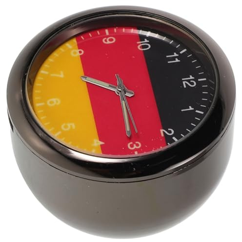 TOPBATHY Horloge Lumineuse pour Véhicule avec Quartz Précis en Alliage de Zinc, Montre Ronde Élégante pour Tableau de Bord, Décoration Automobile Nocturne