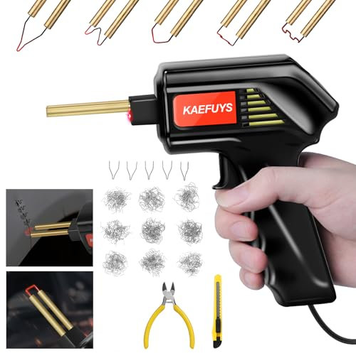 KAEFUYS 170W 220V Plastic Welding Kit Plastic Welder Gun 805Pcs Hot Staples Welding Repairing Machine for Car Bumper Plastic Crack Repair