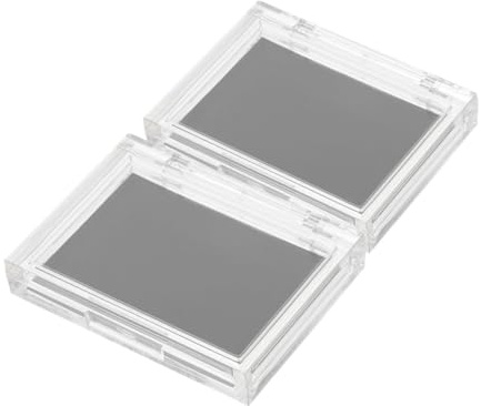 Gatuida 2 Stück Magnetisches Make Up Organizer aus As für Kontur und Rouge mit Klarem Sichtfenster zur Ordentlichen Aufbewahrung von Kosmetikprodukten