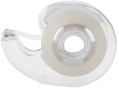 Jumbo-Klebebandabroller mit 50 m Rolle – robuster Kunststoff-Klebebandhalter mit Stahlschneider – ideal für Verpackungen, Büro, Zuhause und Handwerk