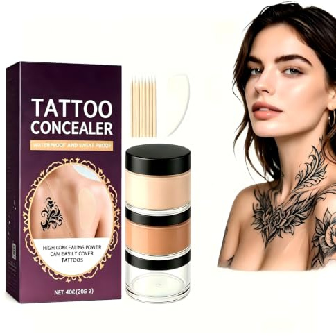 Corrector tatuajes corporal,Maquillaje Camuflaje Multiusos Corporal 08 | maquillaje cubrir tatuajes,corrector impermeable cuerpo,Camuflaje brazos espalda piernas, maquillaje portátil viaje