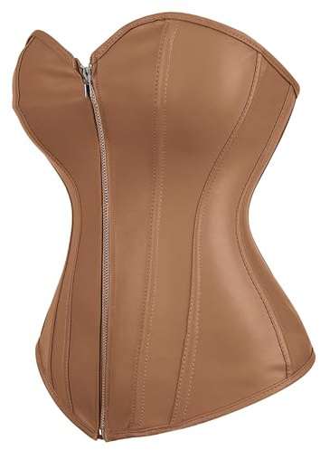 Beimus underbyst palatial korsett enfärgad tub topp formkläder under byst bustier för kvinnor beskuren topp tub korsett kroppsformare för kvinnor, Brun, M