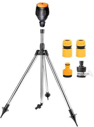CYDZSRA Pied trépied pour arroseur de pelouse Hors Sol avec connecteurs Rapides pour Un arrosage Efficace et Facile. Support trépied réglable en 1/2 Pouce.