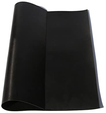 YTGZS Lastra in Gomma Siliconica Nero Guarnizione Resistente alle Alte Temperature Utilizzata,Lunghezza 500mm Larghezza 500mm Spessore da 1mm a 10mm,500mmx500mmx1.5mm