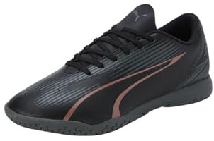 PUMA Ultra Play IT, Soccer Shoe Unisex-Adulto, Black-Copper Rose, 47 EU