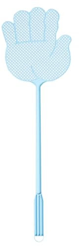 Tapette À Mouche, 2 Pièces Tapetteà Mouches en Plastique avec Long Manche, Tapette À Mouches Robuste, Colorées Et Vives, Formes Différentes, pour La Maison, Intérieur, Extérieur