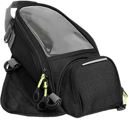 fanelod Magnetischer Tankrucksack – Motorrad-Tankrucksack Mit Magneten | Handy-Display Motorrad-Tankrucksack | Magnetische Motorradtasche Mit Durchsichtiger Tasche Für Telefonnavigation