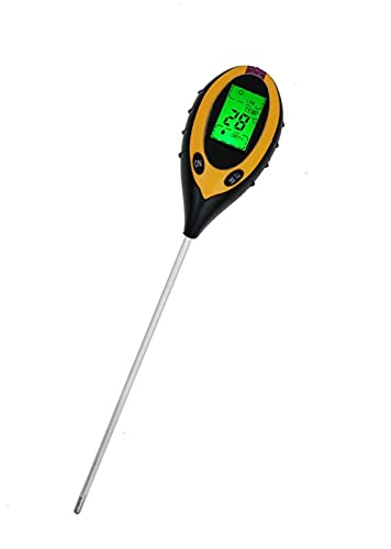 Misuratore di umidità Terreno Ph Meter Plant Flowers Soil Survey Strumento Strumento PH Valore Temperatura umidità Sunlight Tester Letture precise