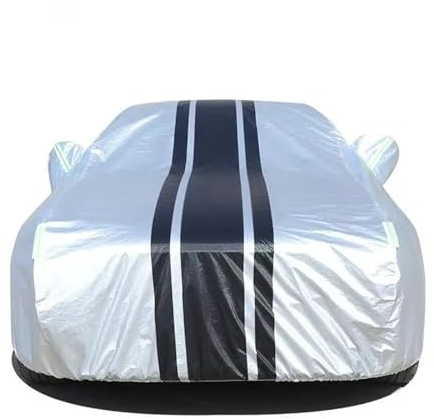 Vollgarage Autoplane Kompatibel Mit Tesla Für Model Y 2023 Autoabdeckung, Sonnenschutz, Regenschutz, Outdoor-Vollabdeckungen, Komplette Garage, Wasserdichte Autoabdeckung(B,XXL)