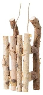 Chianese Decoro Slitta in Betulla Naturale 50 cm – Decorazione Natalizia in Legno Naturale per Casa, Vetrine o Allestimenti Invernali – Slitta Decorativa Elegante da Interno 50x19x14 cm