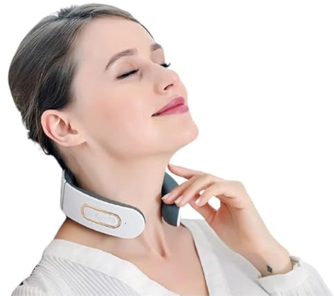 Masajeador de Cuello,6 Modos y 9 Niveles Masajeador de Hombros y Cuello, Masaje de Pulso de 4 Cabezales y Función de Calefacción a Temperatura Constante para el cuello para un Masaje Preciso