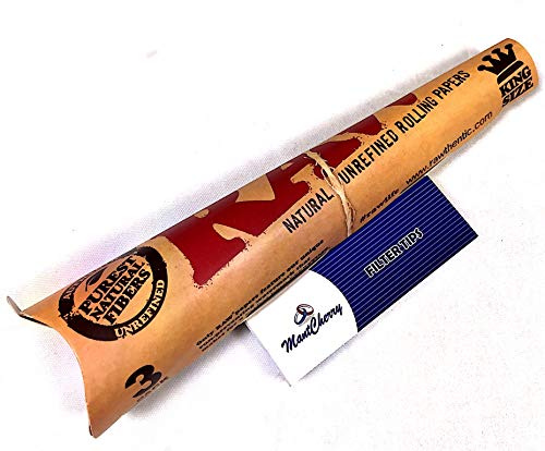 RAW® King Size Zigarettenhülsen naturbelassen Classic 1x3 Stück - Länge: 110 mm