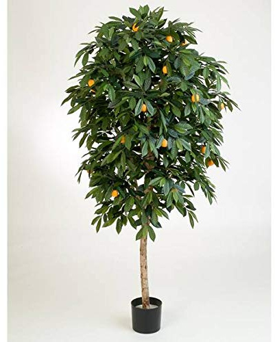 artplants.de Mandarinier-oranger Artificiel, en Pot, 2060 Feuilles, 170cm - Arbre Artificiel - Plante synthétique