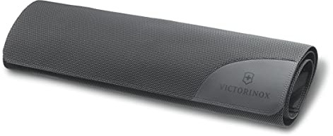 Victorinox Rollmappe Gross, Ohne Inhalt, Platz für 10 Messer, Sicheres Transportieren, grau | Leere Kochtasche mit flexiblen Klettstreifen zum Transport von 10 Messern, 48 x 15 cm, Grau, Swiss Made