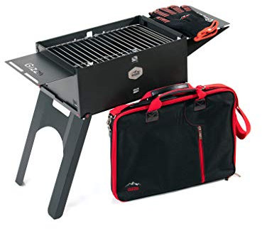 Gizzo Grill Starter Set | Portable Barbecue à Charbon | Pliable BBQ Camping Pique-Nique Extérieur Jardin