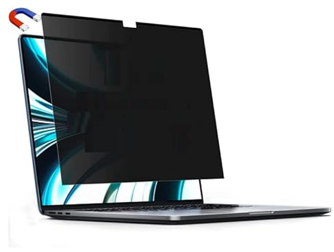 Thorani Magnetische Blickschutzfolie für MacBook Pro 16 Zoll (2019/2020) – Sichtschutz & Displayschutz Laptop – Privacy Filter für seitliche Blicke – Kratzfeste Folie – Einfache Magnet-Befestigung