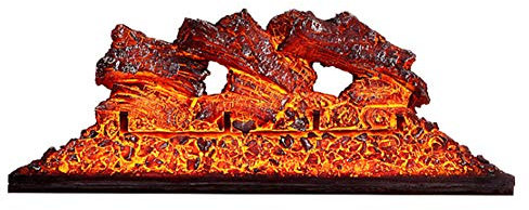 Inserto Elettrico per Camino con Effetto Fiamma, Caminetti Elettrici Nucleo di Carbonio Nudo Nuclei per Camino Elettrici Ornamentali Decorativi, Multi-Size,Td04