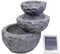 Gardenwize - Solar-Powered Three-Tiered Rock Garden Water Feature - Low Maintenance, Eco-Friendly - Made From a Highly Durable Weatherproof Resin (SWGSL230)