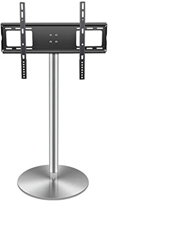 TV-Ständer, Verstellbarer TV-Ständer, for den Innenbereich, Wohnzimmer, TV-Schrank, Heimboden, Edelstahl-TV-Ständer, 37–75 Zoll, TV-Tischständer, Fernsehunterstützung (Size : L)