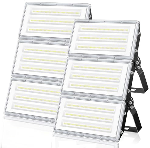 ANNIFUNLY Focos LED Exterior 300W 30000LM Potente Proyector Super Brillante | 2 Pcs Blanco Frío Foco Proyector LED,IP67 Impermeable,IluminacióN De Seguridad,Floodlight Para Casa,Garaje,Terraza,Campo